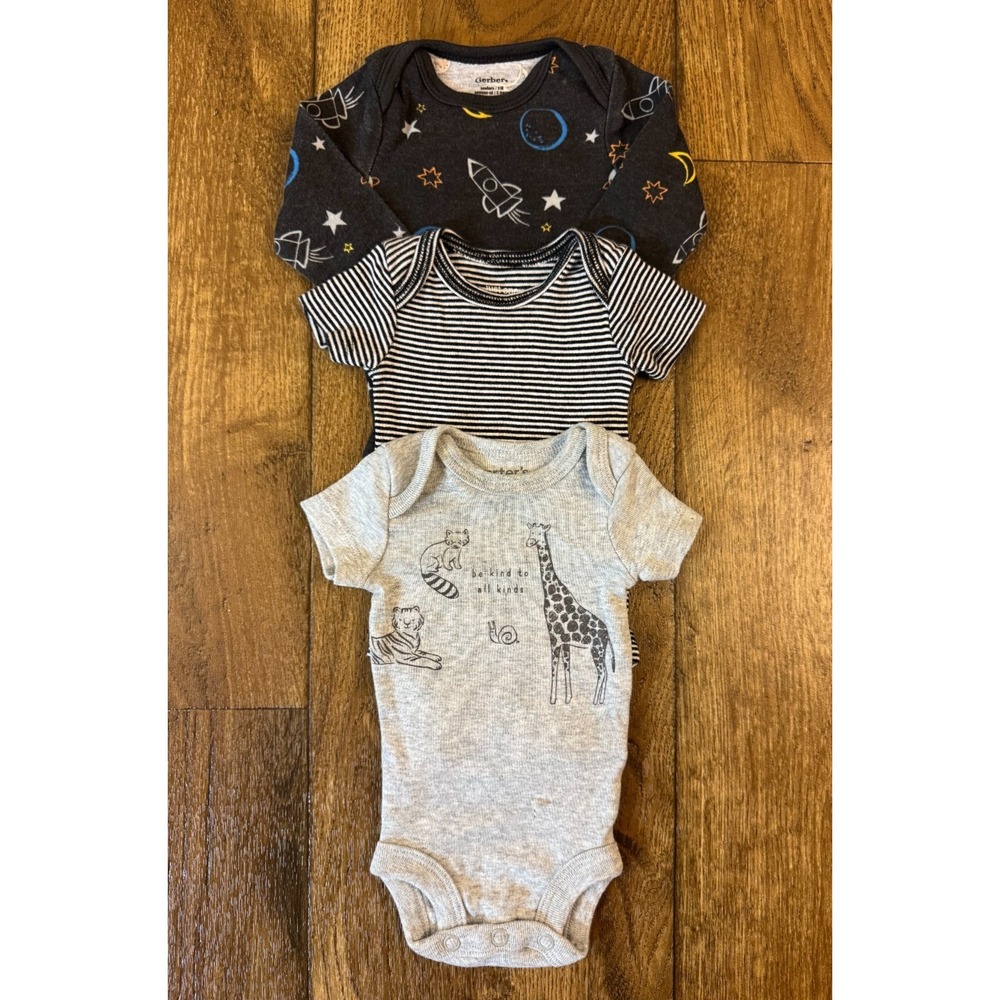 Baby Boy Preemie Bodysuits Tee Shirts Short Long Sleeved Clothes Lot Be Kind